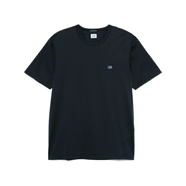 シーピーカンパニー メンズ プルオーバー トップス Logo-appliqu茫漏 t-shirt Blue
