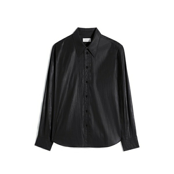 ルメール レディース シャツ トップス Pointed-collar shirt Black｜asty