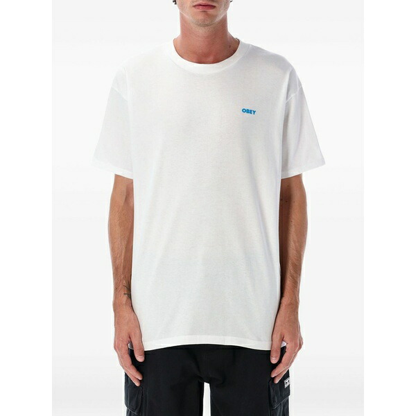 オベイ メンズ Tシャツ トップス Sound & resistance t-shirt White｜asty