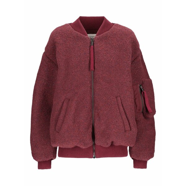 ラネウス レディース 上衣＆上衣 アウター Boucl茫漏 bomber jacket Red