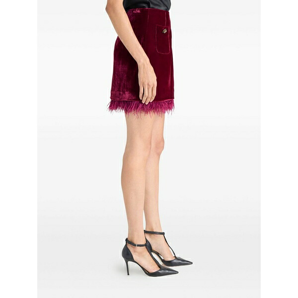 サンクアセプト レディース スコート ボトムス Luna randi mini skirt Red スカート-ボトムス