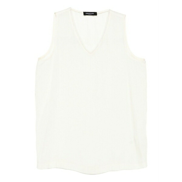 ファビアナ フィリッピ レディース シャツ トップス V-neck sleeveless blouse White｜asty