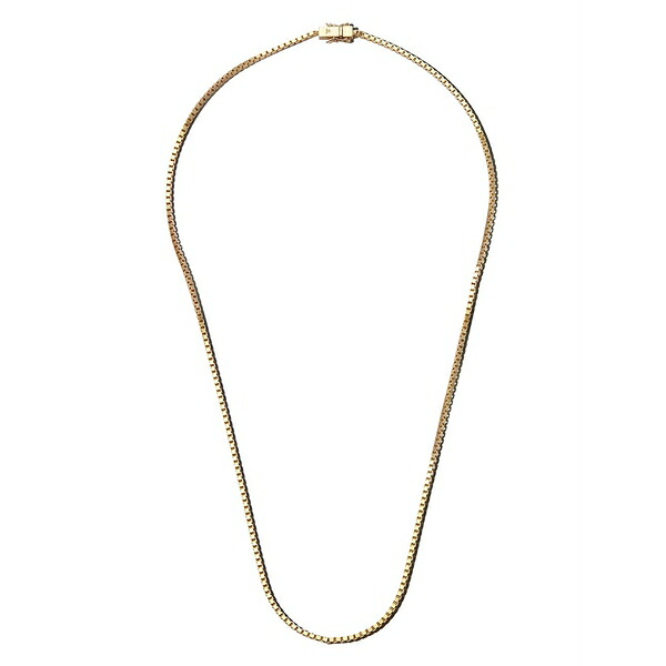 トム白木 メンズ 首飾り・チョー鉄道車両 佩び物 Square-chain necklace Gold
