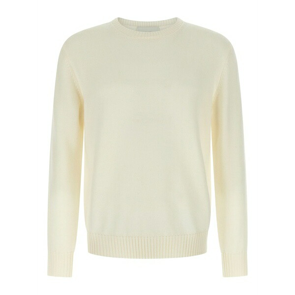 バランタイン メンズ ニット&セーター アウター Merino-wool crew-neck sweater White｜asty