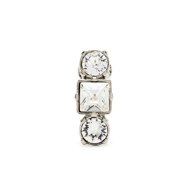 ディースクエアード メンズ ピアス・イヤリング 付属品 Crystal-embellished single earring Silver