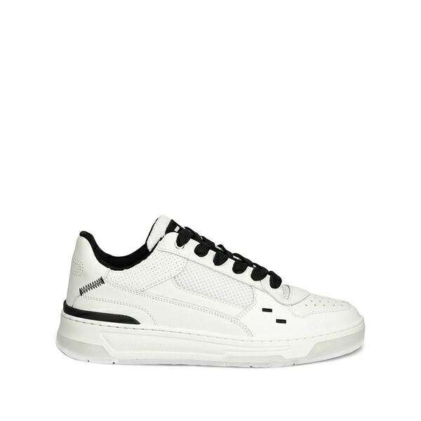 フィリングピース メンズ スニーカー シューズ Cruiser crumbs leather sneakers White 靴-メンズ靴