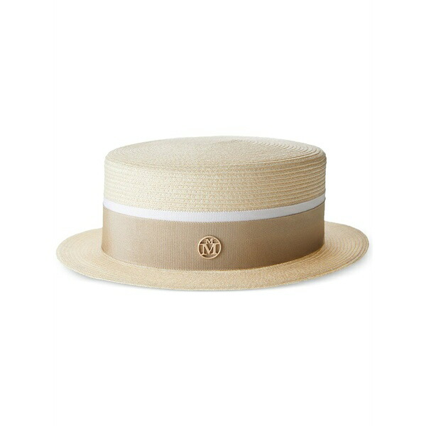 メゾンミッシェル  メンズ 鳥打ち帽 付属物 Auguste boater hat Neutrals