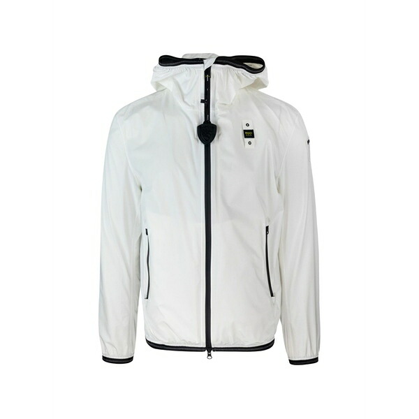 ブラウアー メンズ 上衣＆上衣 アウター Farrin zip-up hooded jacket White