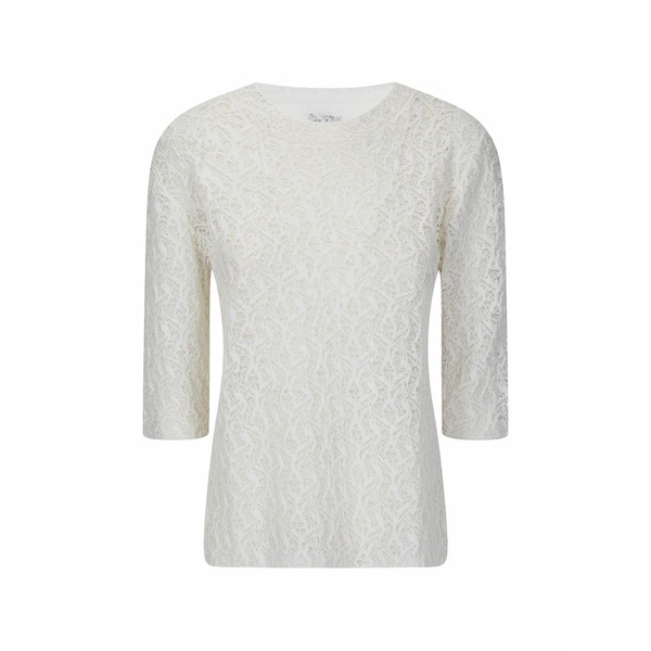 アルキヴィオ ビー レディース Tシャツ トップス Lace top White|asty