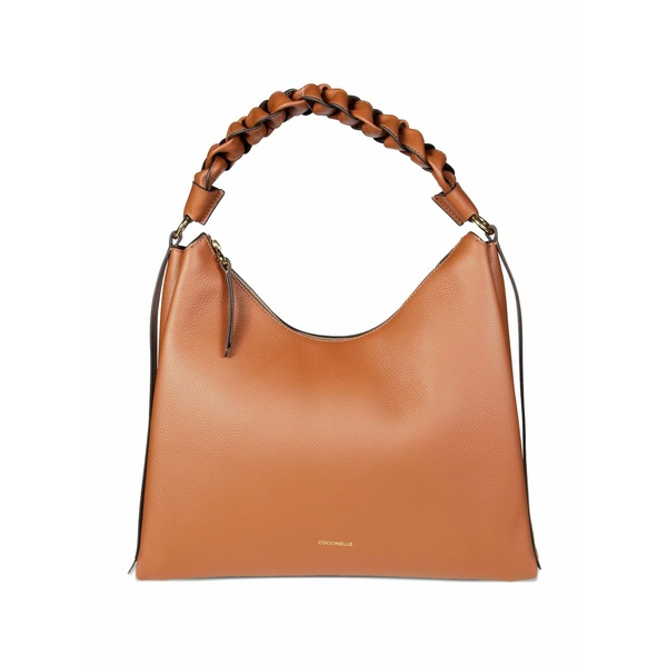 コチネレ レディース ショルダーバッグ 御徒面子 Medium boheme braided-handle shoulder bag Brown