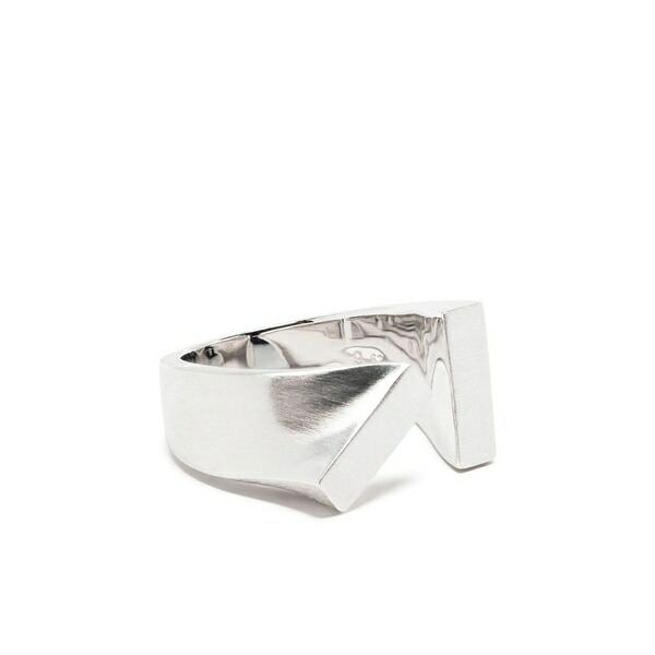 トム白木 メンズ 輪っか 佩び物 Tilt wraparound ring Silver
