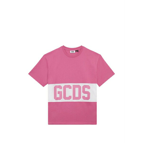 ジーシーディーエス メンズ Tシャツ トップス Logo-band t-shirt Pink|asty