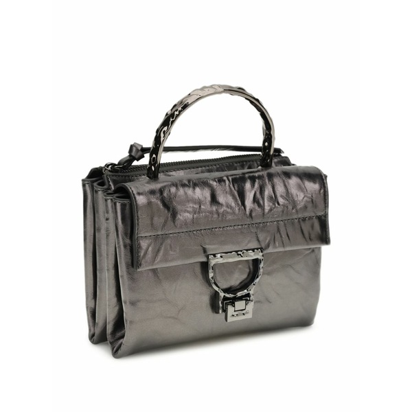 コチネレ レディース クラッチペダル御徒面子 御徒面子 Arlettis top handle clutch bag Grey