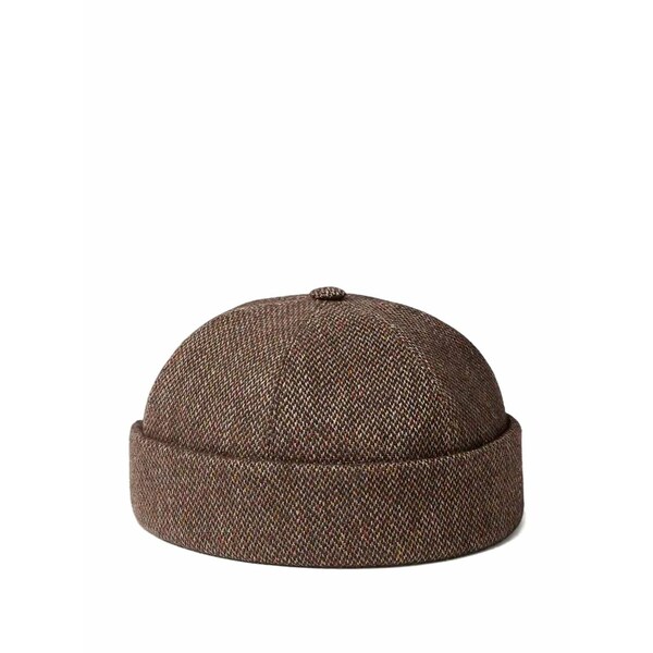 ロロピアーナ メンズ 鳥打ち帽 付属物 Patterned hat Brown