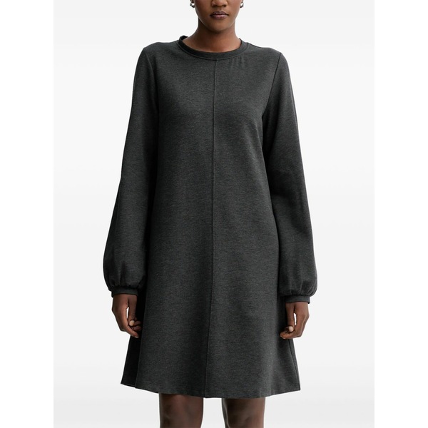 マルコポーロ レディース ワンピース トップス Long-sleeve mini dress Grey|asty