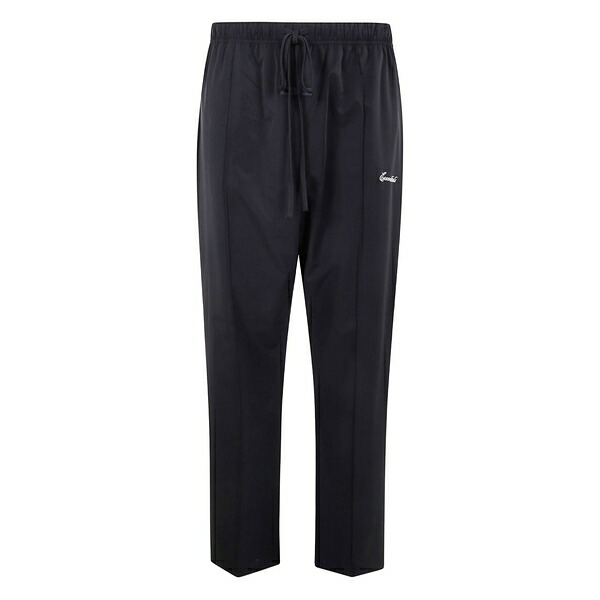 エフオージーエッセンシャルズ メンズ カジュアルパンツ ボトムス Logo-embroidered track pants Black|asty