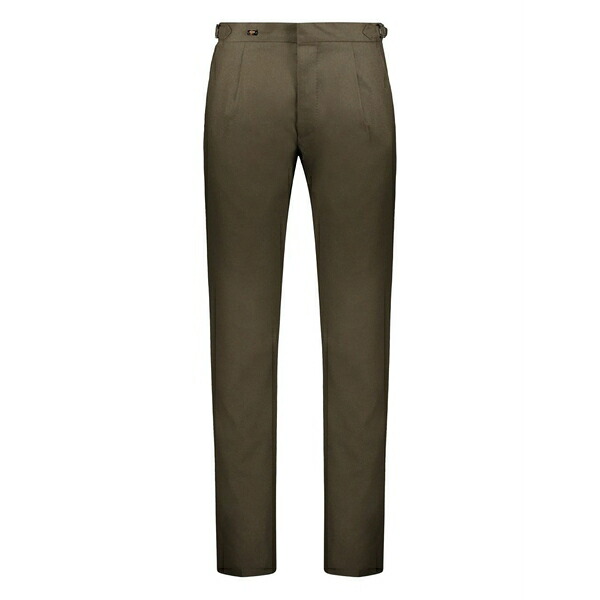 ムーレー メンズ カジュアルパンツ ボトムス Pleated trousers Green|asty