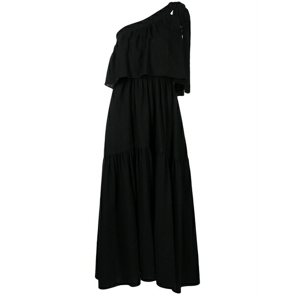 ゴエンジェイ レディース ワンピース トップス One-shoulder maxi dress Black｜asty 65,890円