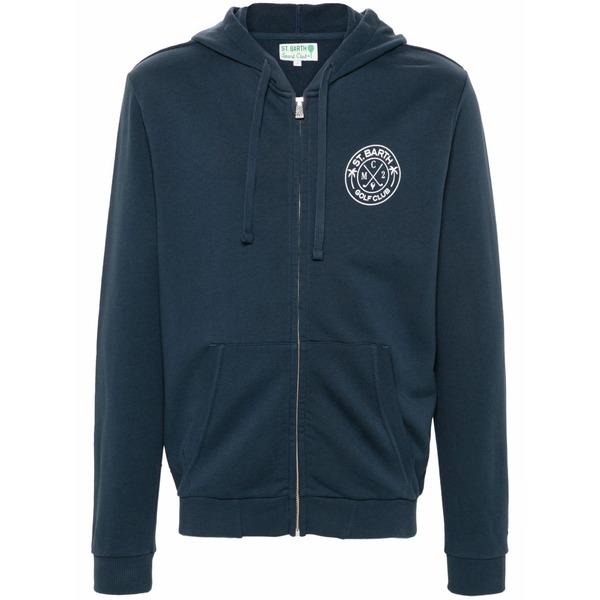 エムシーツーセイントバース メンズ パーカー・スウェットシャツ アウター Danny zip-up hoodie Blue｜asty