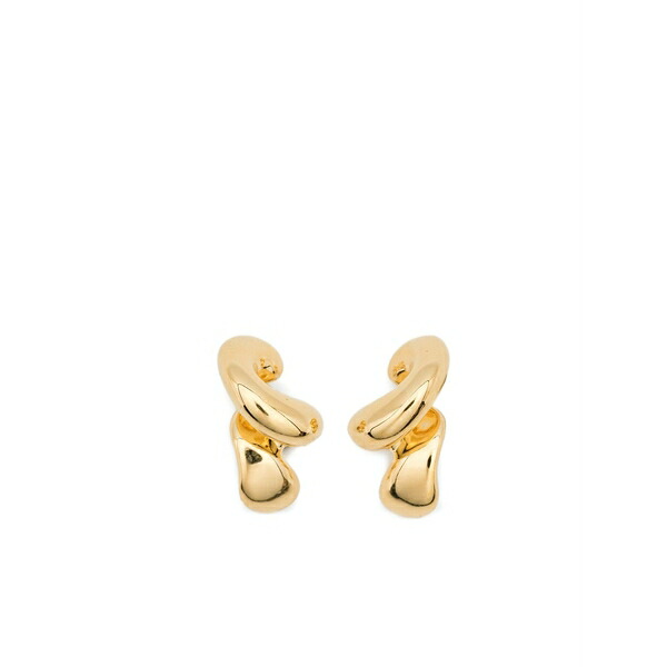 マリア ブラック レディース ピアス＆イヤリング アクセサリー Whirl earrings Gold｜asty