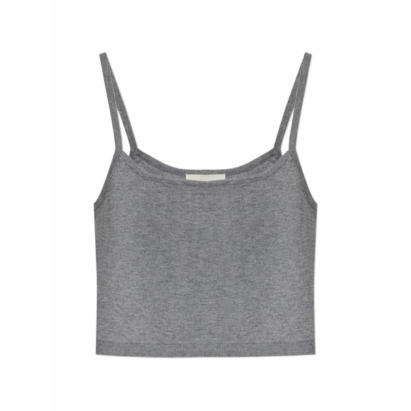 オフィシンジェネレール レディース カットソー トップス Strap cropped top Grey