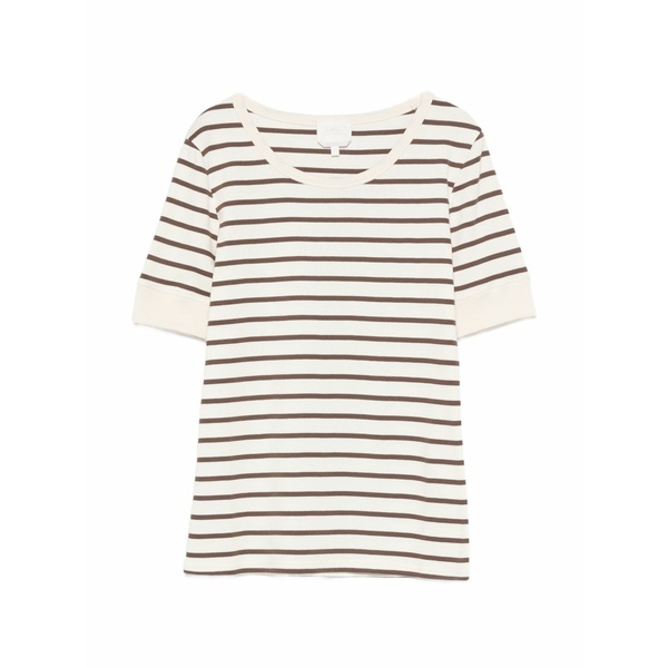 アーペーセー レディース プルオーバー トップス Striped t-shirt Neutrals