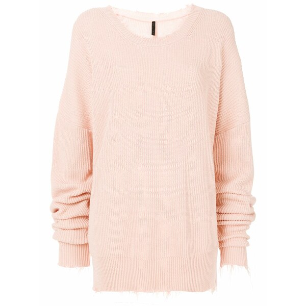 アン付け紙 事業計画 レディース 編み物\u0026プルオーバー アウター Distressed ribbed jumper  Pink