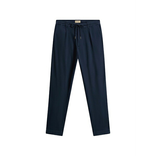 羊毛 金持ち メンズ 心地好いズボン下 ボトムス Milton trousers Blue