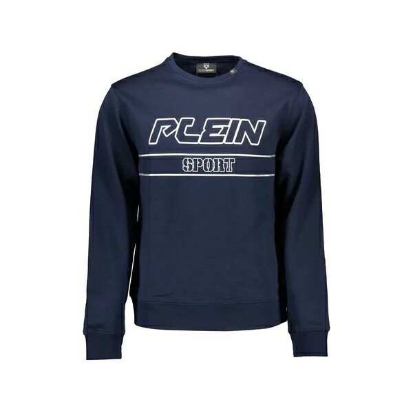 飾り気の無い運動競技 メンズ パーカー・スウェットシャツ アウター Logo-print sweatshirt Blue