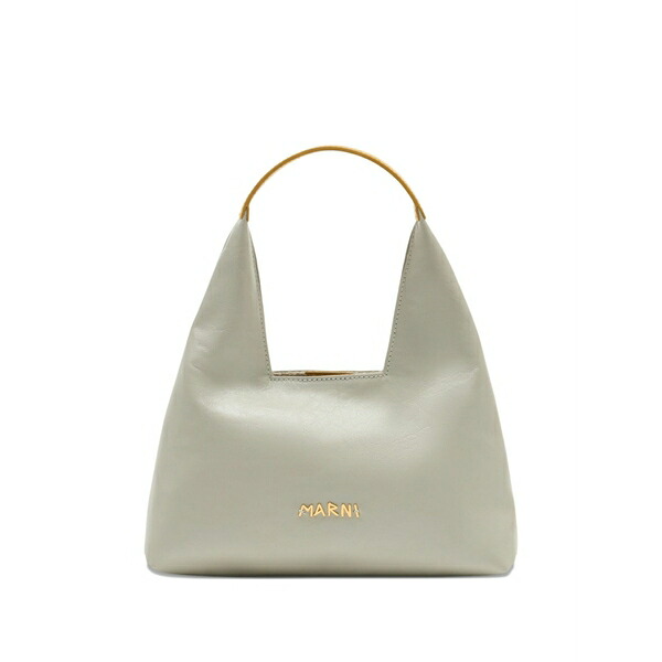 マルニ レディース ショルダーバッグ バッグ Mini leather shoulder bag Neutrals|asty