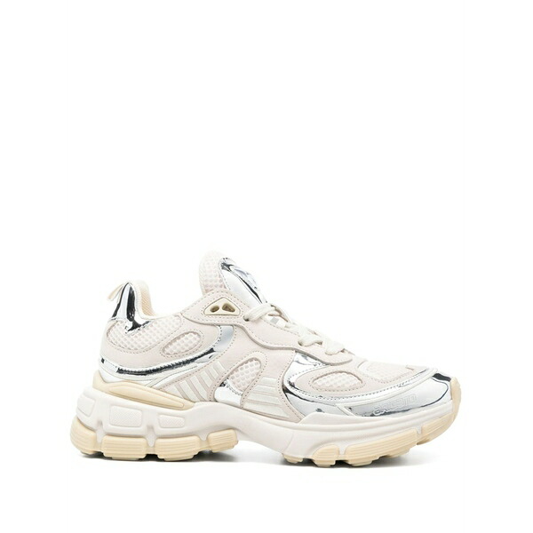 アクセルアリガト レディース スニーカー シューズ Metallic-panel leather sneakers Neutrals