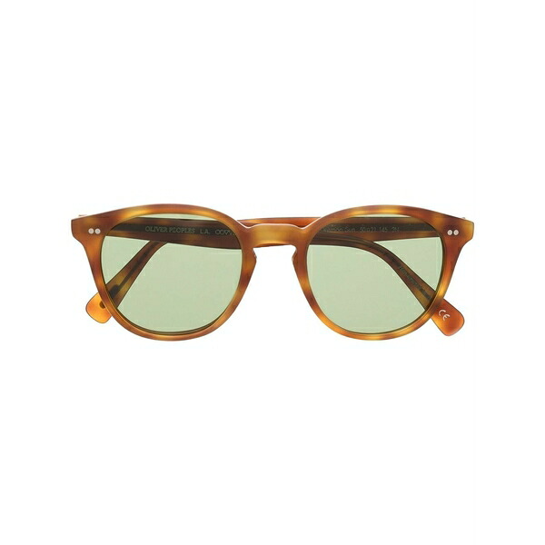 オリバーピープルズ メンズ サングラス・アイウェア 付属物 Desmon round-frame sunglasses Brown