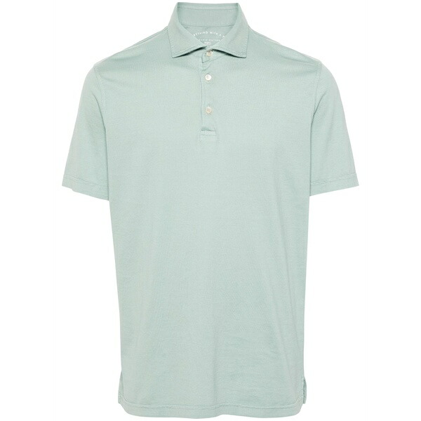 フェデーリ メンズ スポーツシャツ トップス Zero cotton polo shirt  Green