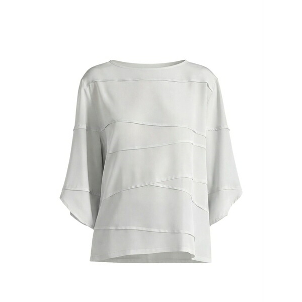 リビアナコンティ レディース ティーシャツ トップス Iris short-sleeve blouse Grey