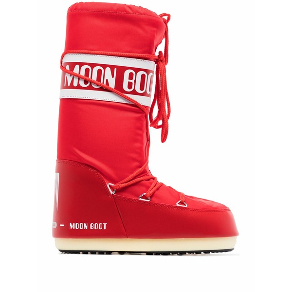 ムーンブーツ レディース ブーツ シューズ Icon nylon boots Red｜asty