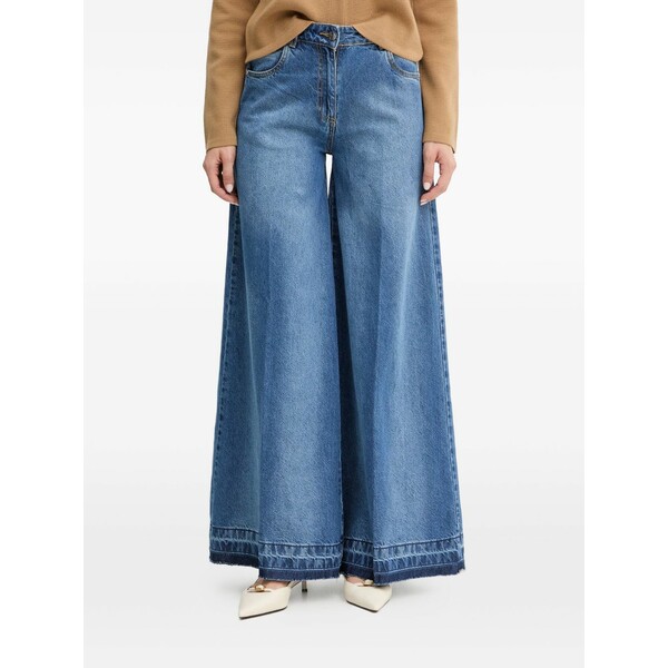 シルビアンヒーチ レディース ジーンズズボン下 ボトムス Frayed jeans Blue