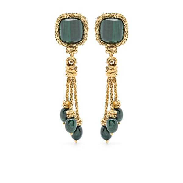 オーレリー ビダマン レディース ピアス＆イヤリング アクセサリー Miki malachite clip-on earrings Gold｜asty