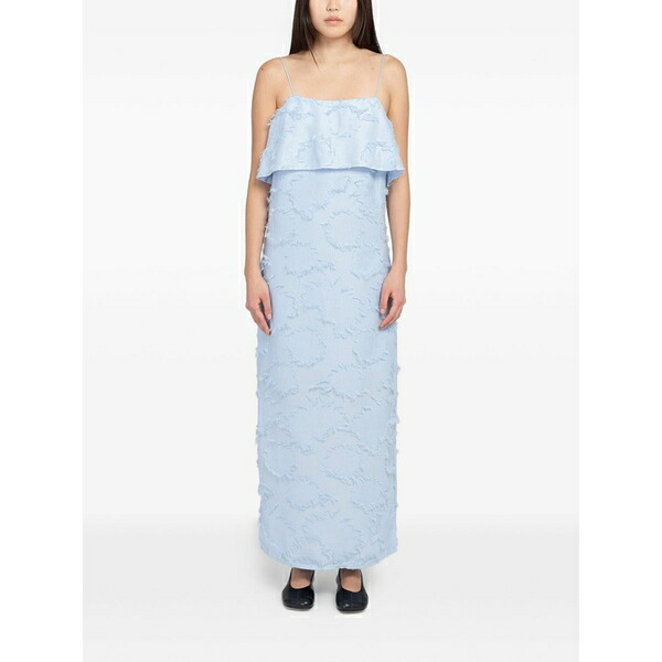 最低限度 レディース 衣裳 トップス Aire ruffled dress Blue