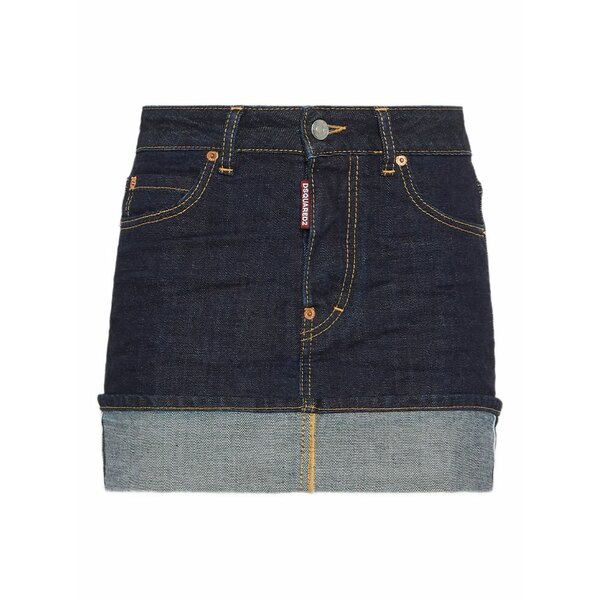 ディースクエアード レディース スコート ボトムス Dark cimosa double-layered denim mini skirt Blue