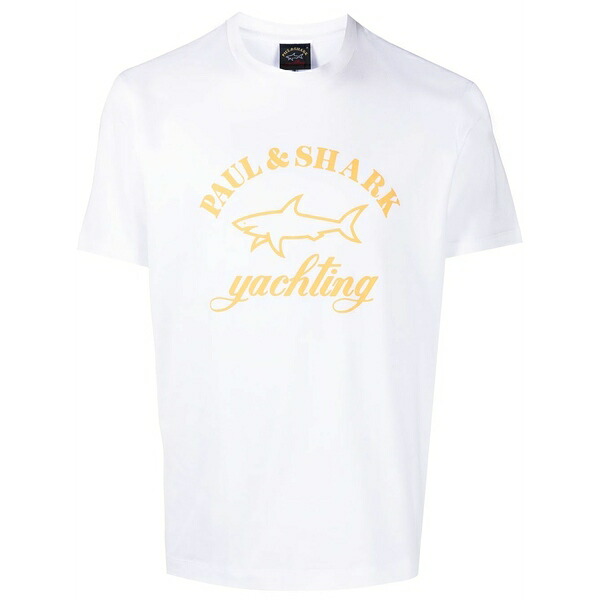 ポールアンドシャーク メンズ ティーシャツ トップス Logo-print t-shirt White