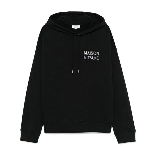 棲み家 狐狸 メンズ パーカー・スウェットシャツ アウター Waterfall-print hoodie Black