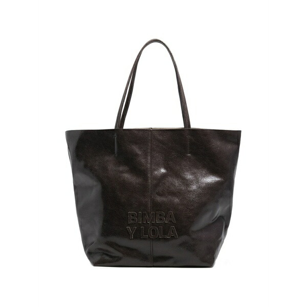 ビンバ イ ローラ レディース トートバッグ 御徒面子 Large logo-detail tote bag Brown