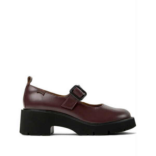 カンペール レディース パンプス シューズ 54粍 milah buckle-strap platform pumps Red