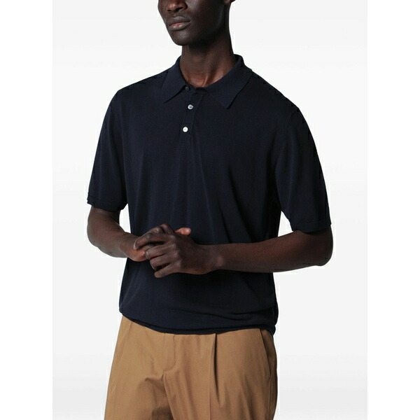 ロベルトコリーナ メンズ ポロシャツ トップス Short-sleeve polo shirt Blue｜asty