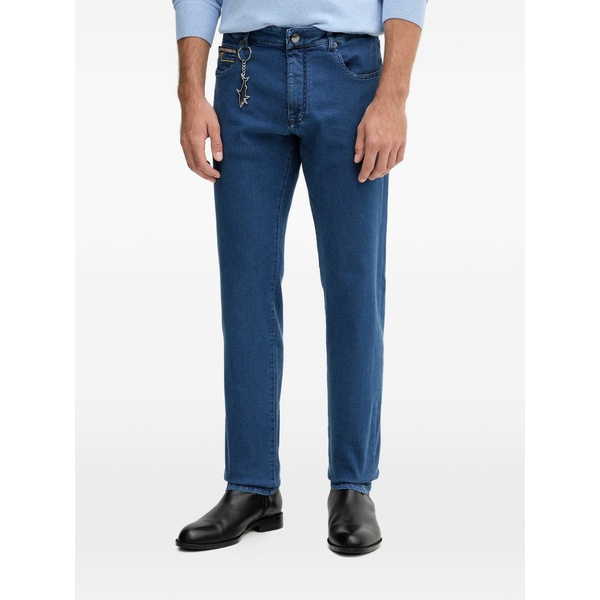 ポールアンドシャーク メンズ ジーンズズボン下 ボトムス Shark-motif jeans Blue