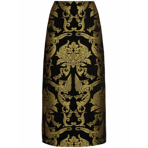 ラ・ダブル・ジェイ レディース スコート ボトムス Printed pencil skirt Black