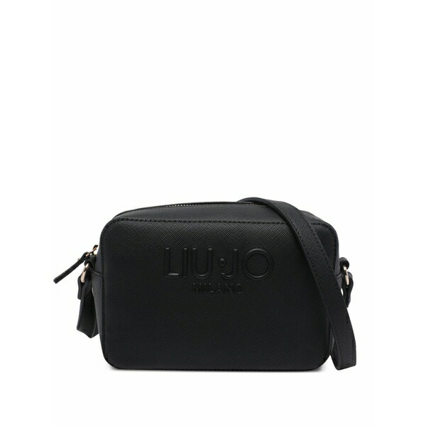 リュージョー レディース ショルダーバッグ 御徒面子 Embossed-logo cross body bag Black