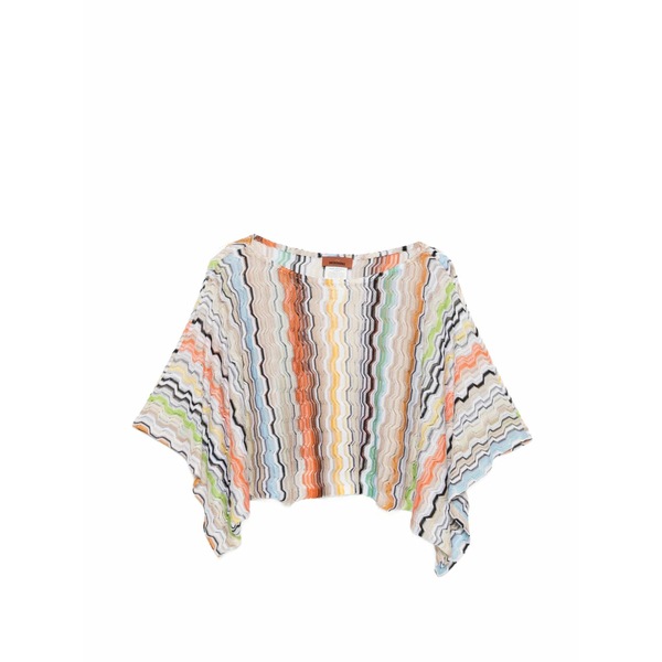 ミッソーニ レディース プルオーバー トップス Chevron-knit long-sleeve top Orange