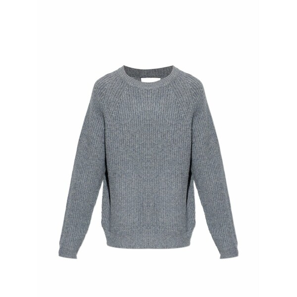 リサ・ヤン メンズ 編み物\u0026スウェーター アウター Ribbed raglan-sleeve sweater Grey