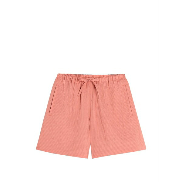 住み家 稲荷 レディース 心地よいズボン下 ボトムス Logo-embroidered drawstring shorts Pink